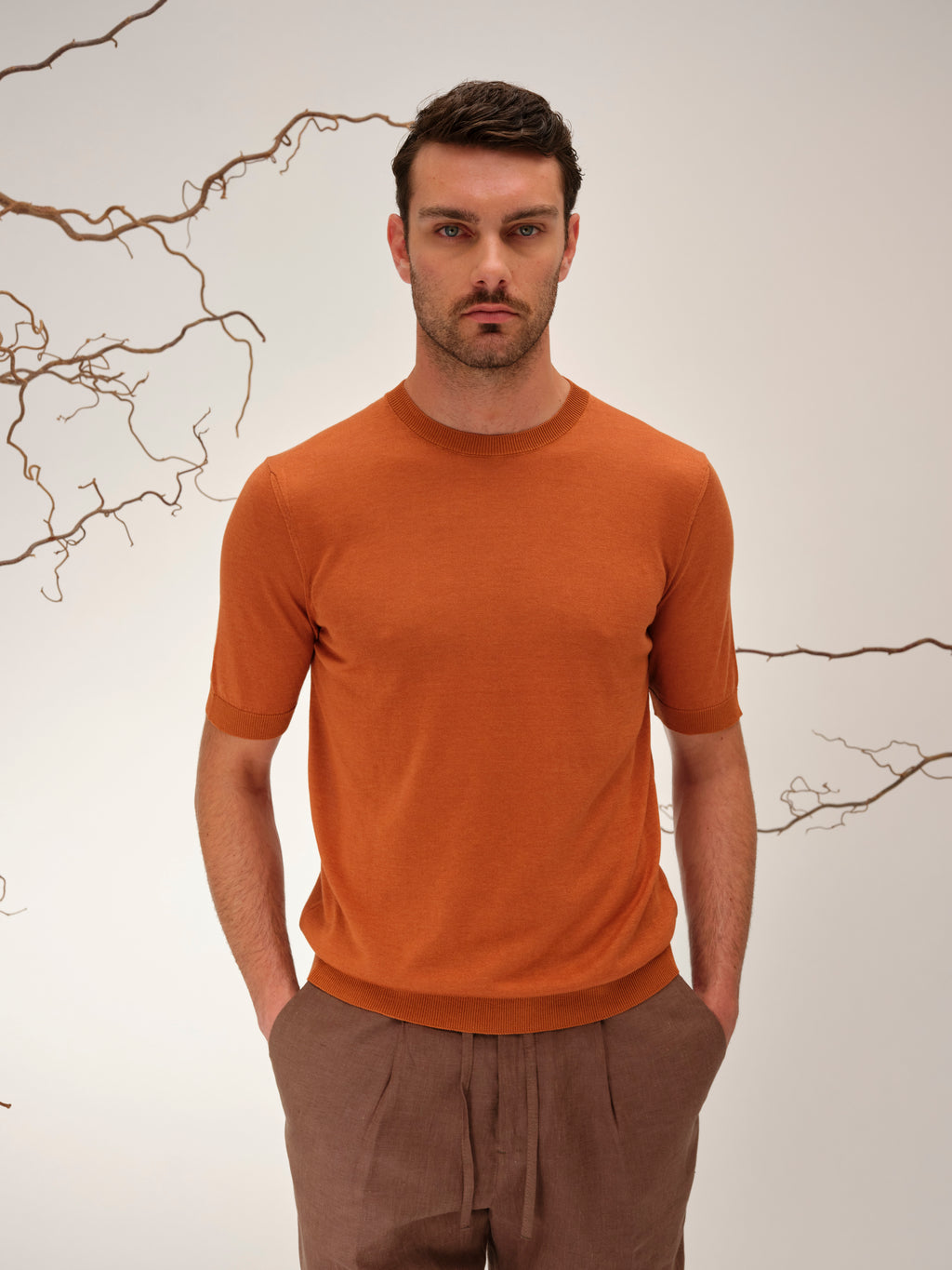 LUCA CLASSY TSHIRT FIRE ORANGE