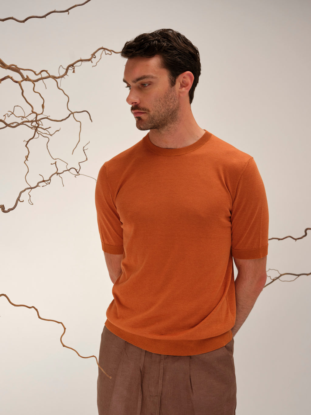 LUCA CLASSY TSHIRT FIRE ORANGE