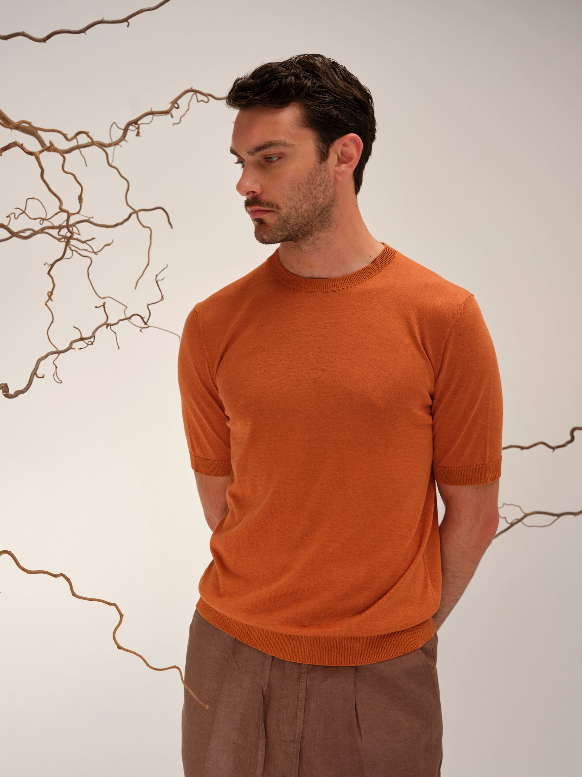 LUCA CLASSY TSHIRT FIRE ORANGE