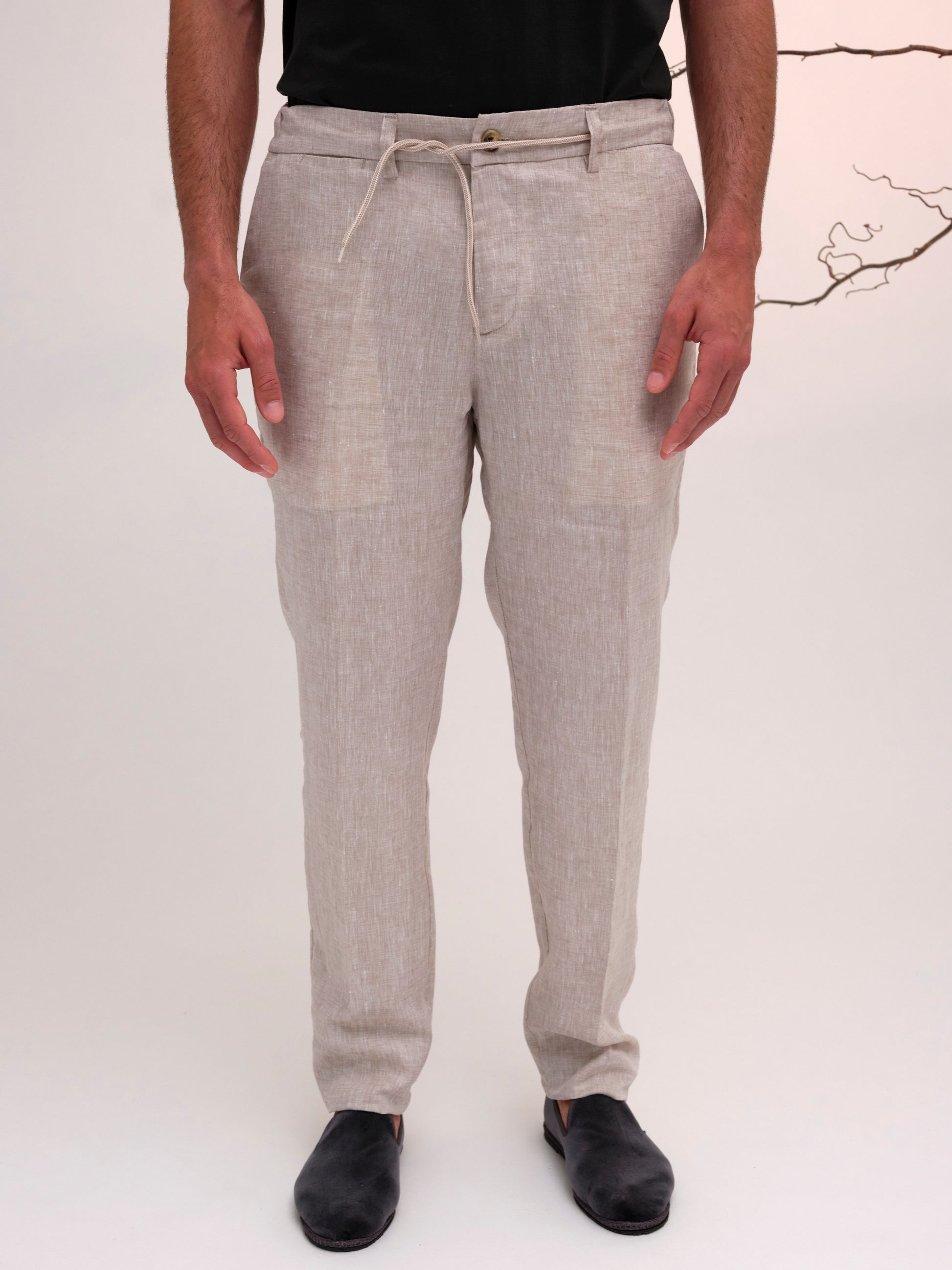 ROMEO TROUSER LINEN LIGHT BEIGE