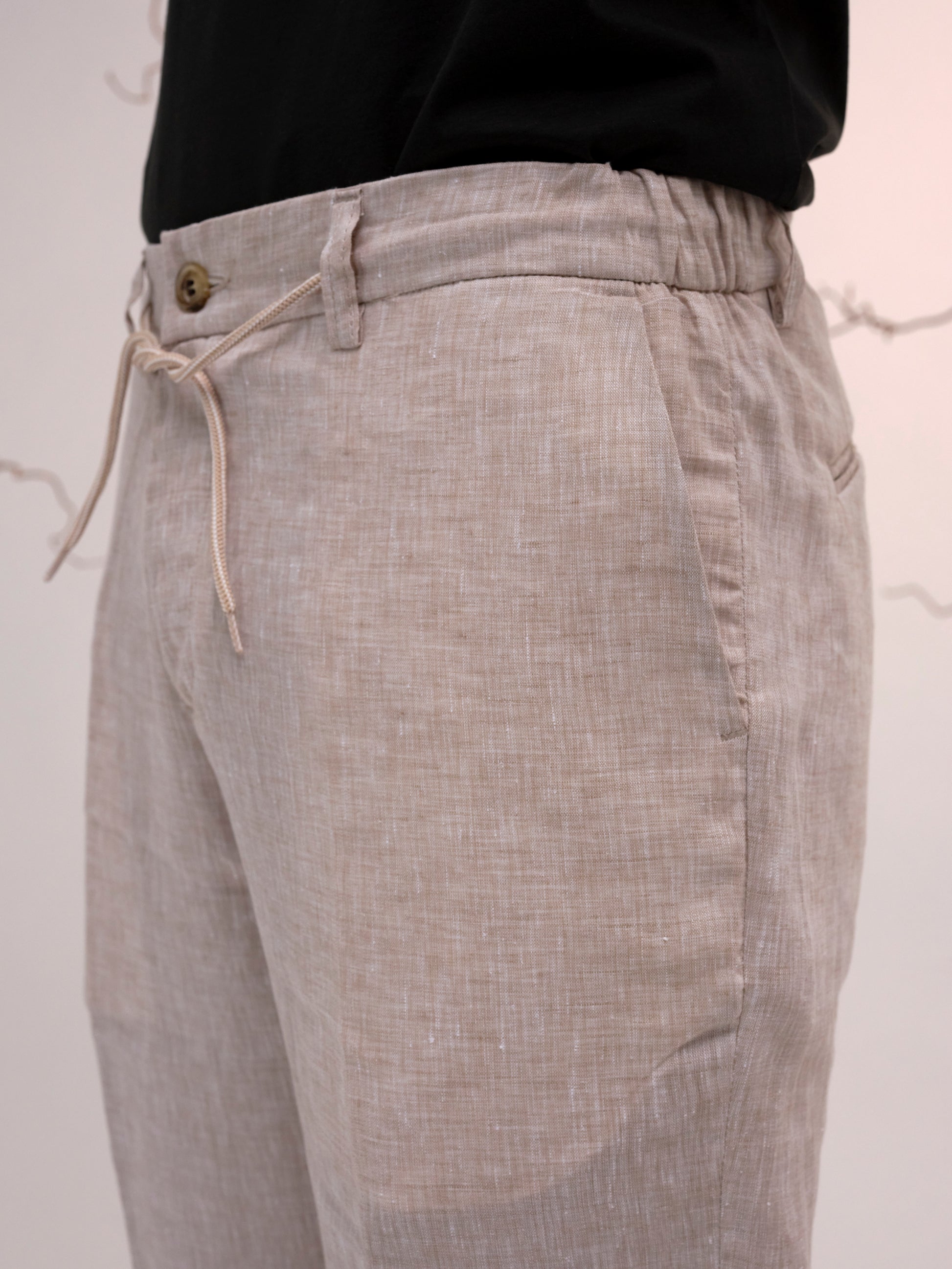 ROMEO TROUSER LINEN LIGHT BEIGE