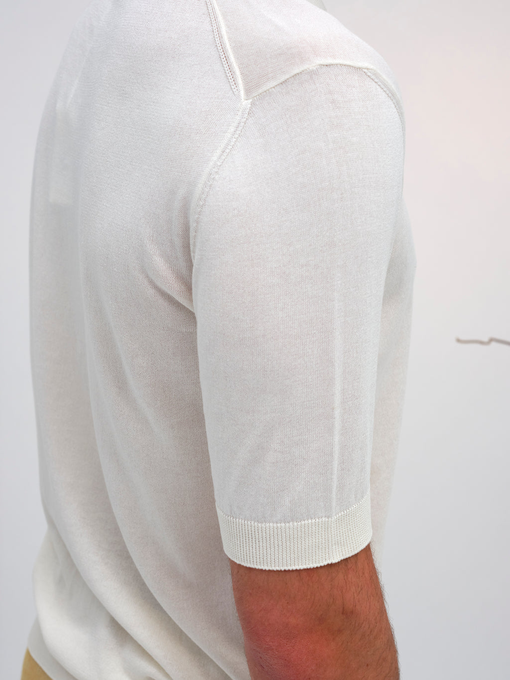 LORENZO POLO NO BUTTON WARM WHITE