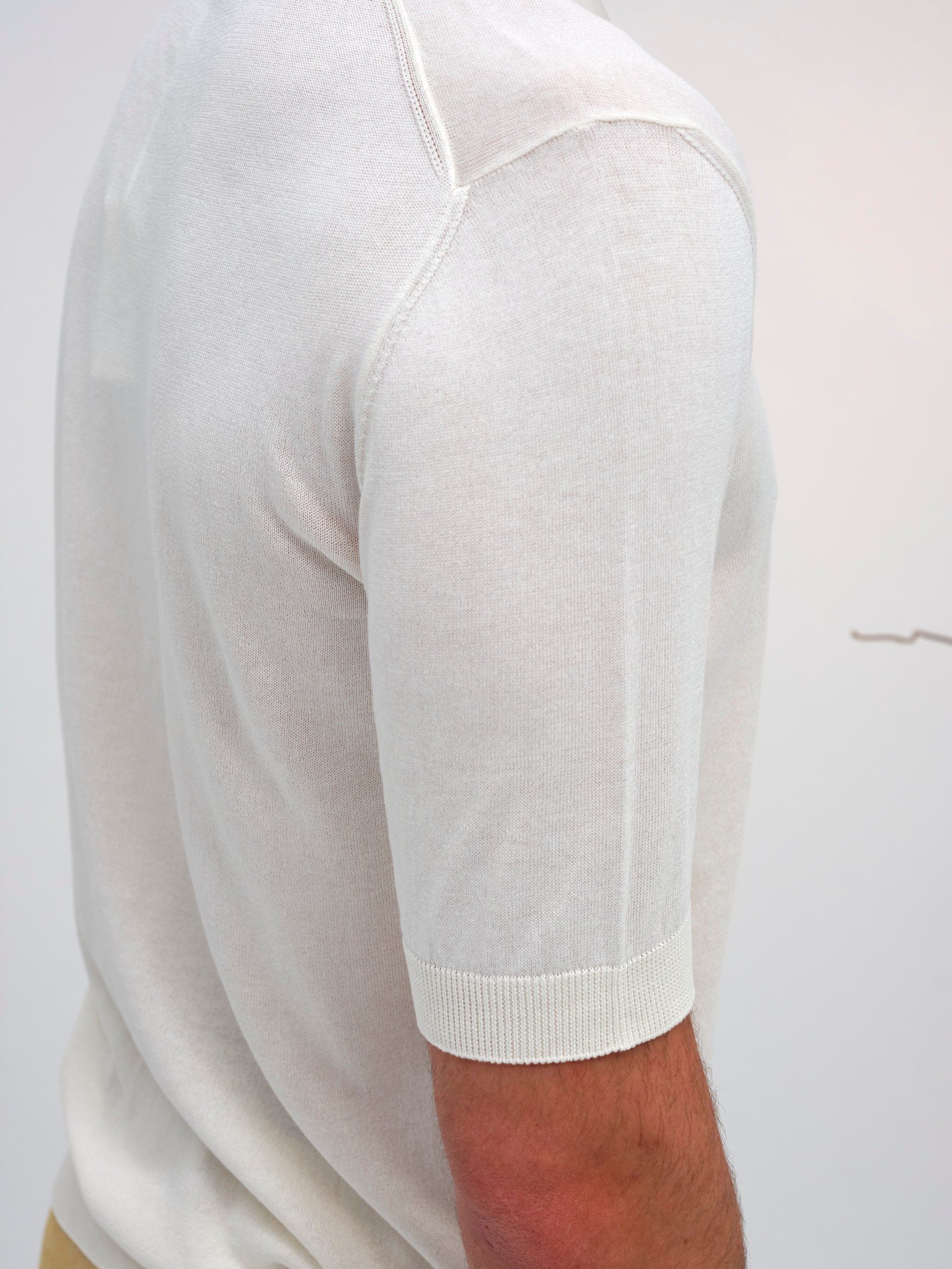 LORENZO POLO NO BUTTON WARM WHITE