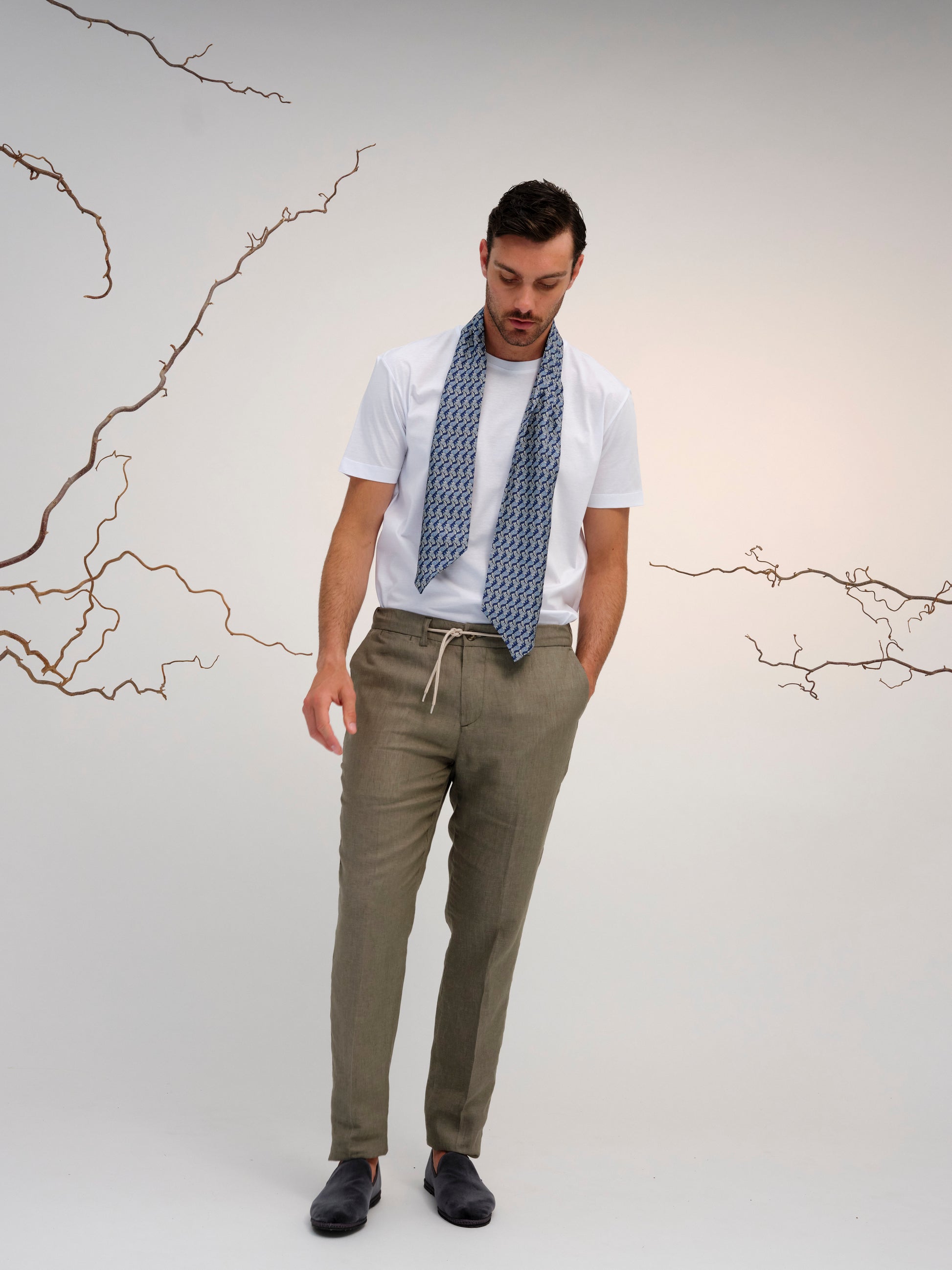 ROMEO TROUSER LINEN LIGHT GREEN