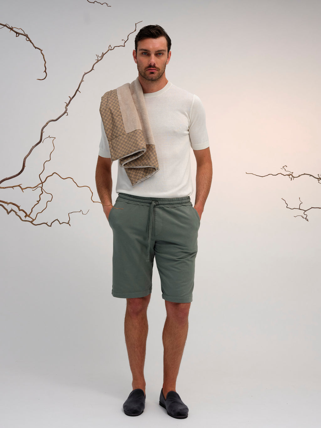 ALBERTO BERMUDA COTTON GREEN