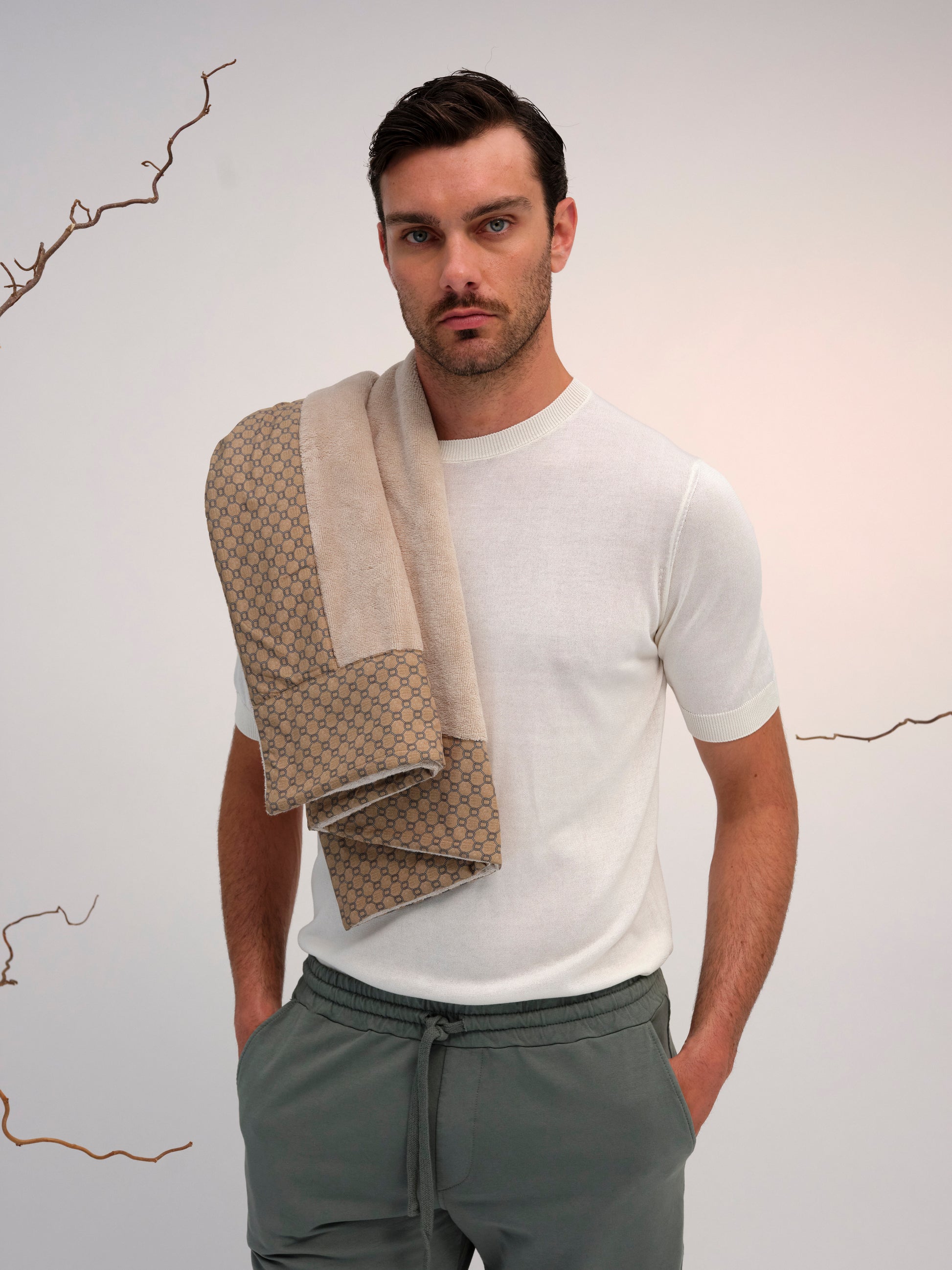 BEACHTOWEL BEIGE NODO BEIGE