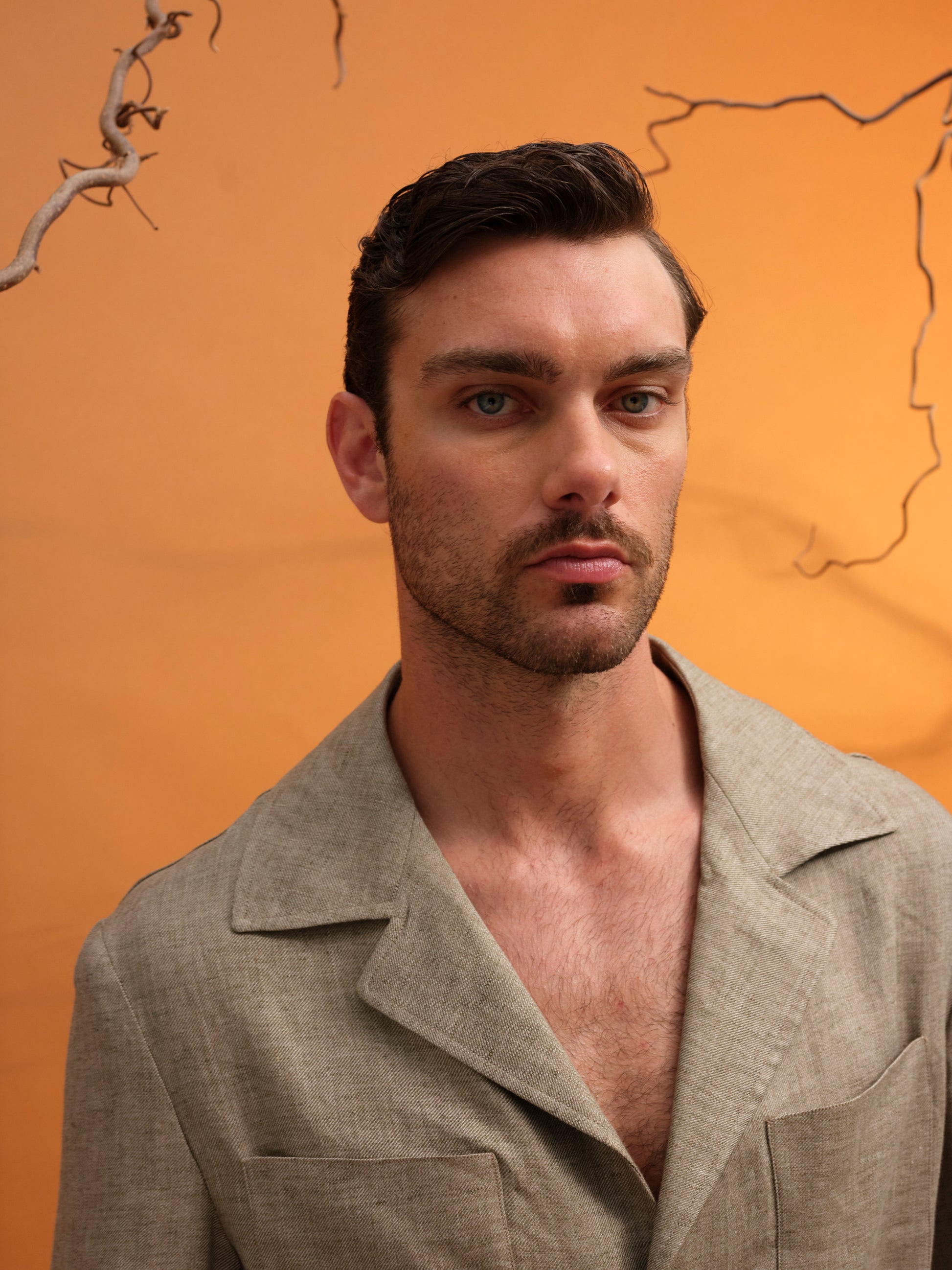 DANTE SAFARI JACKET LINEN SAND