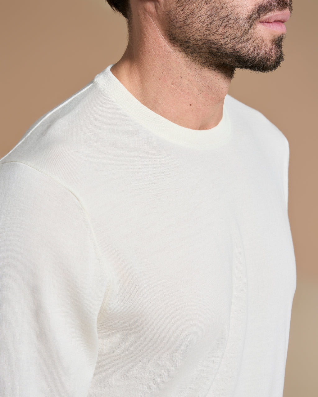 SWEATSHIRT CIRCLE NECK MILK WHITE