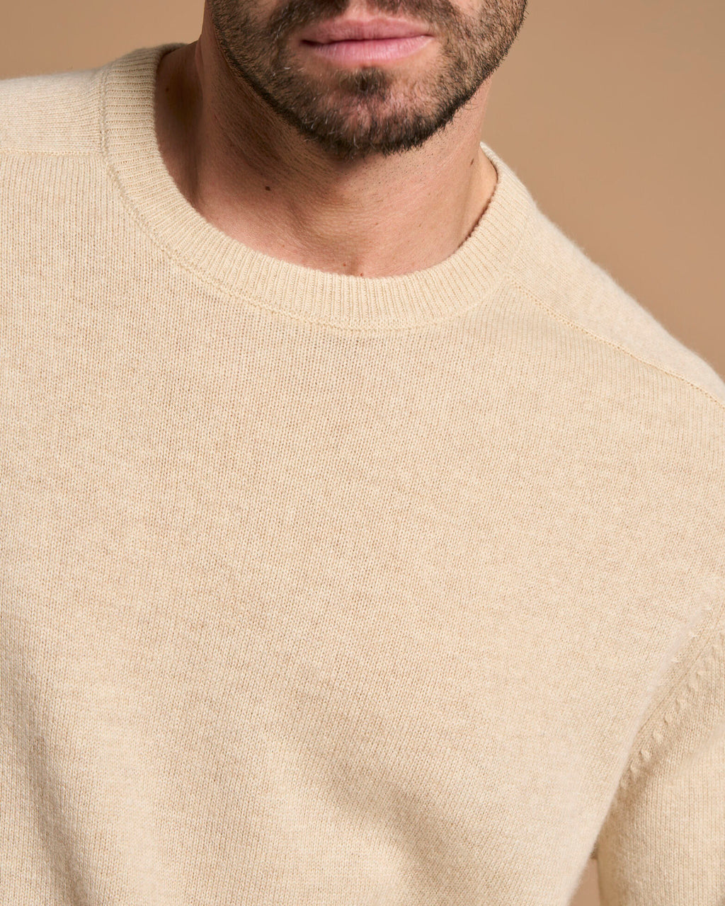 PULLOVER CIRCLE NECK NATURAL CREAM