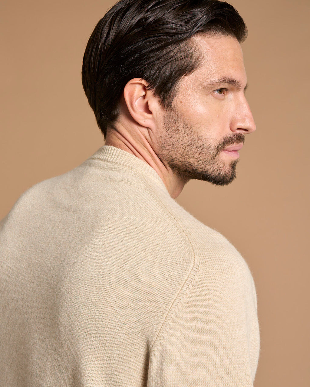 PULLOVER CIRCLE NECK NATURAL CREAM