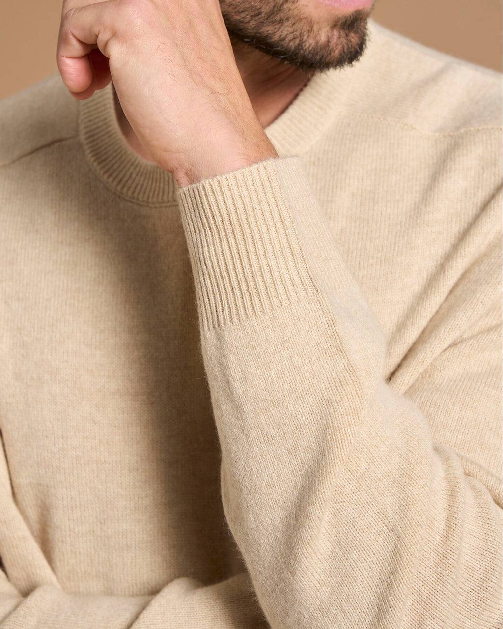 PULLOVER CIRCLE NECK NATURAL CREAM
