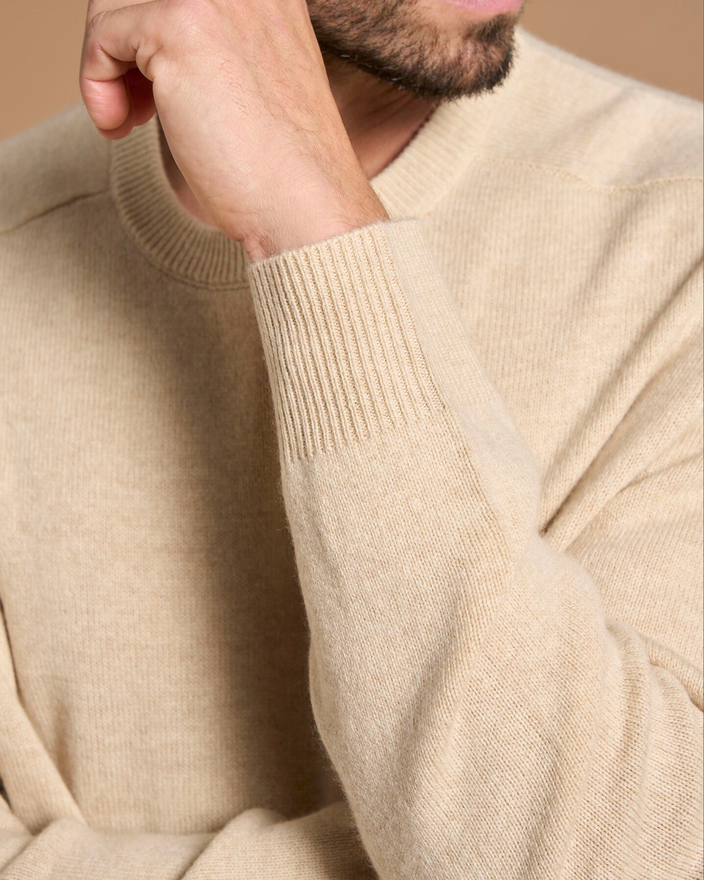 PULLOVER CIRCLE NECK NATURAL CREAM