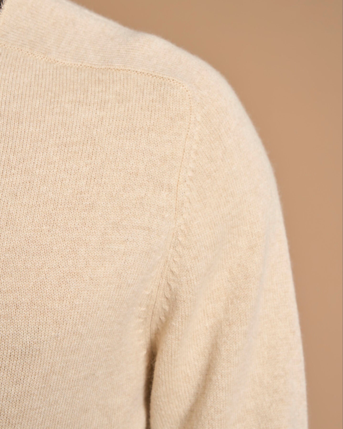 PULLOVER CIRCLE NECK NATURAL CREAM