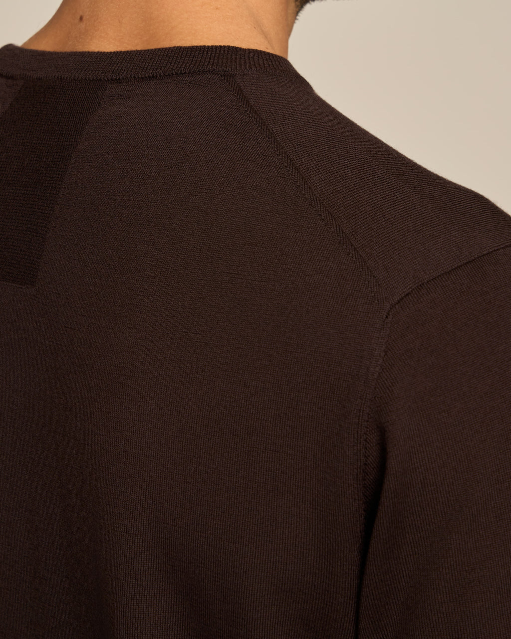 SWEATSHIRT CIRCLE NECK PRECIOUS BROWN