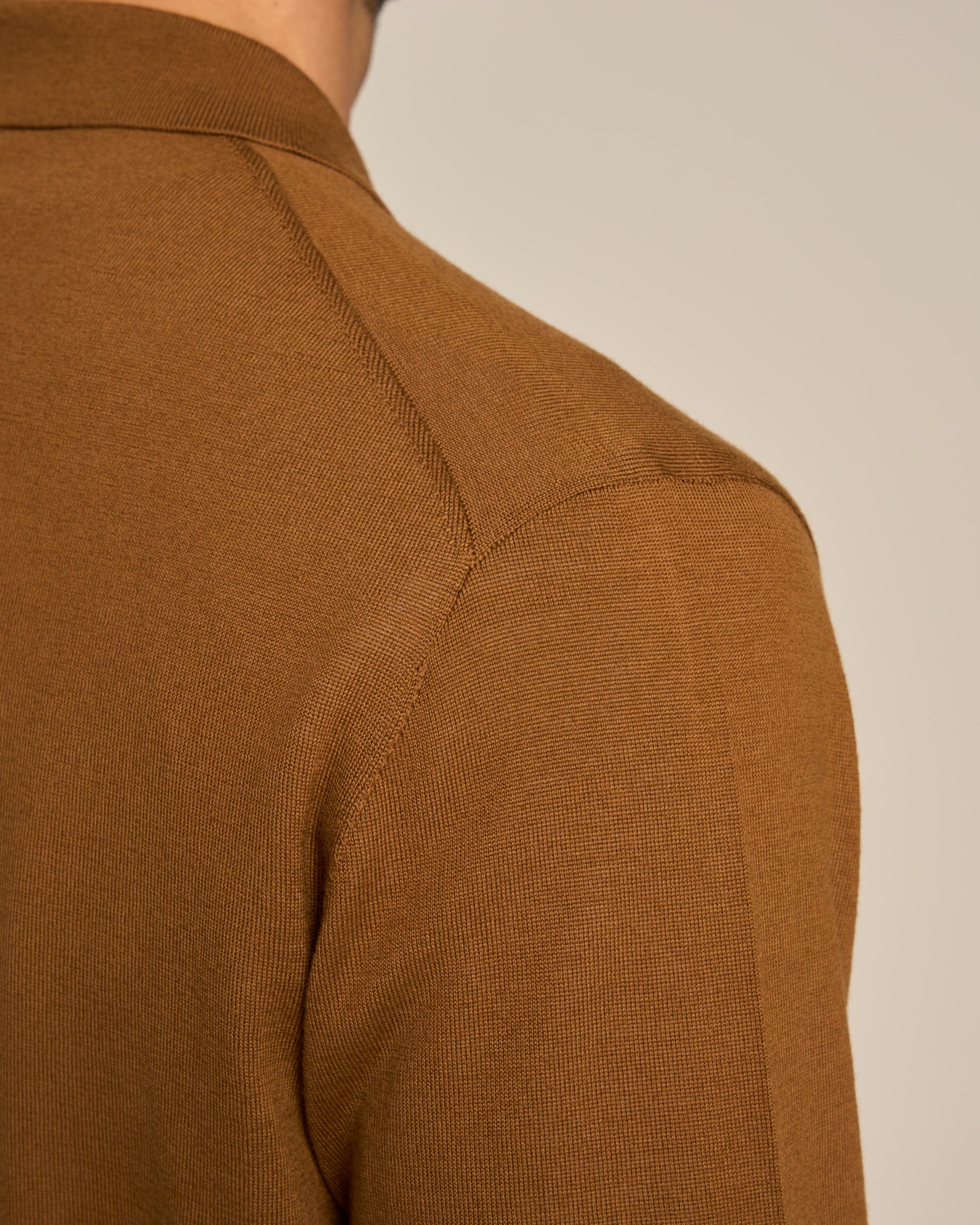 CARDIGAN SHIRT TOBACCO