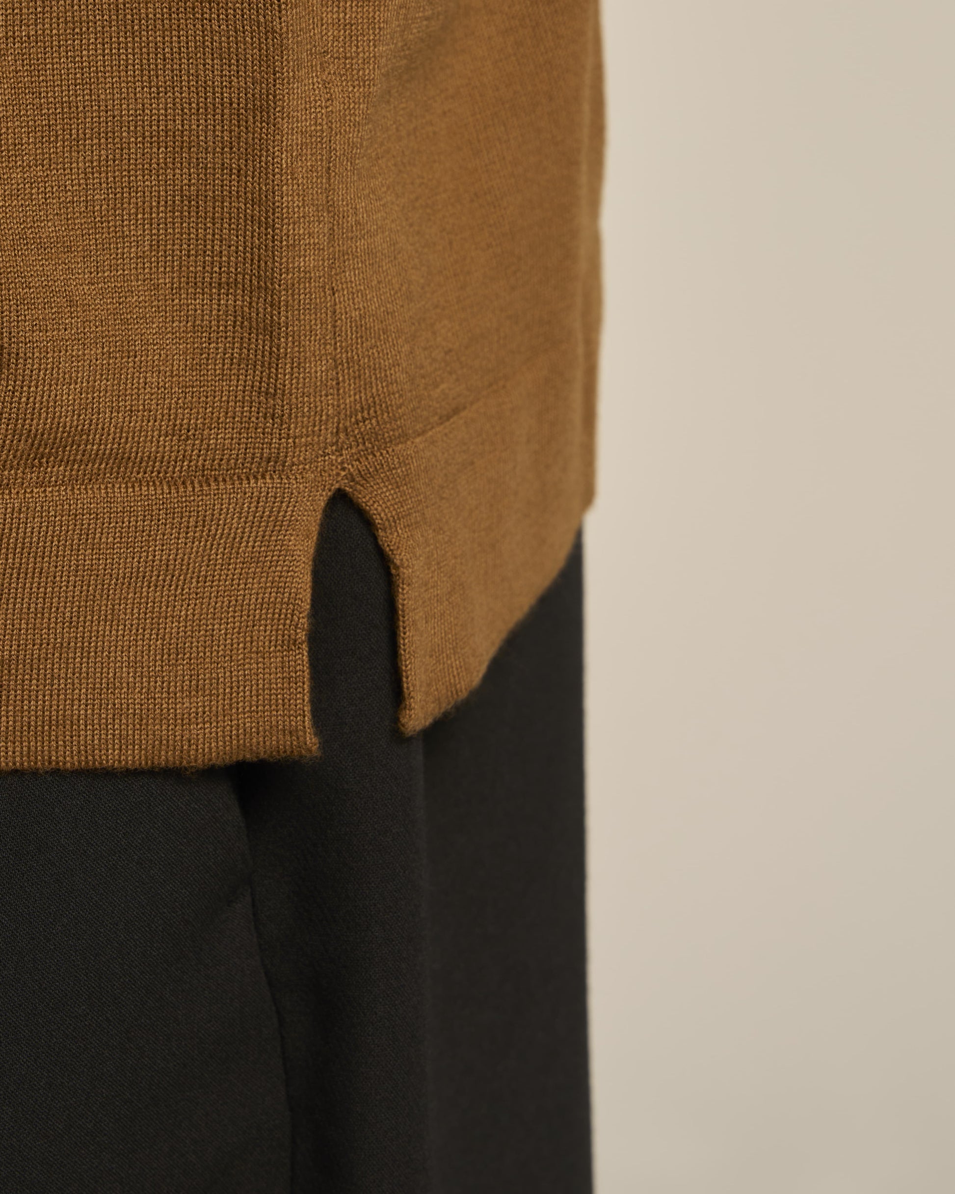 CARDIGAN SHIRT TOBACCO