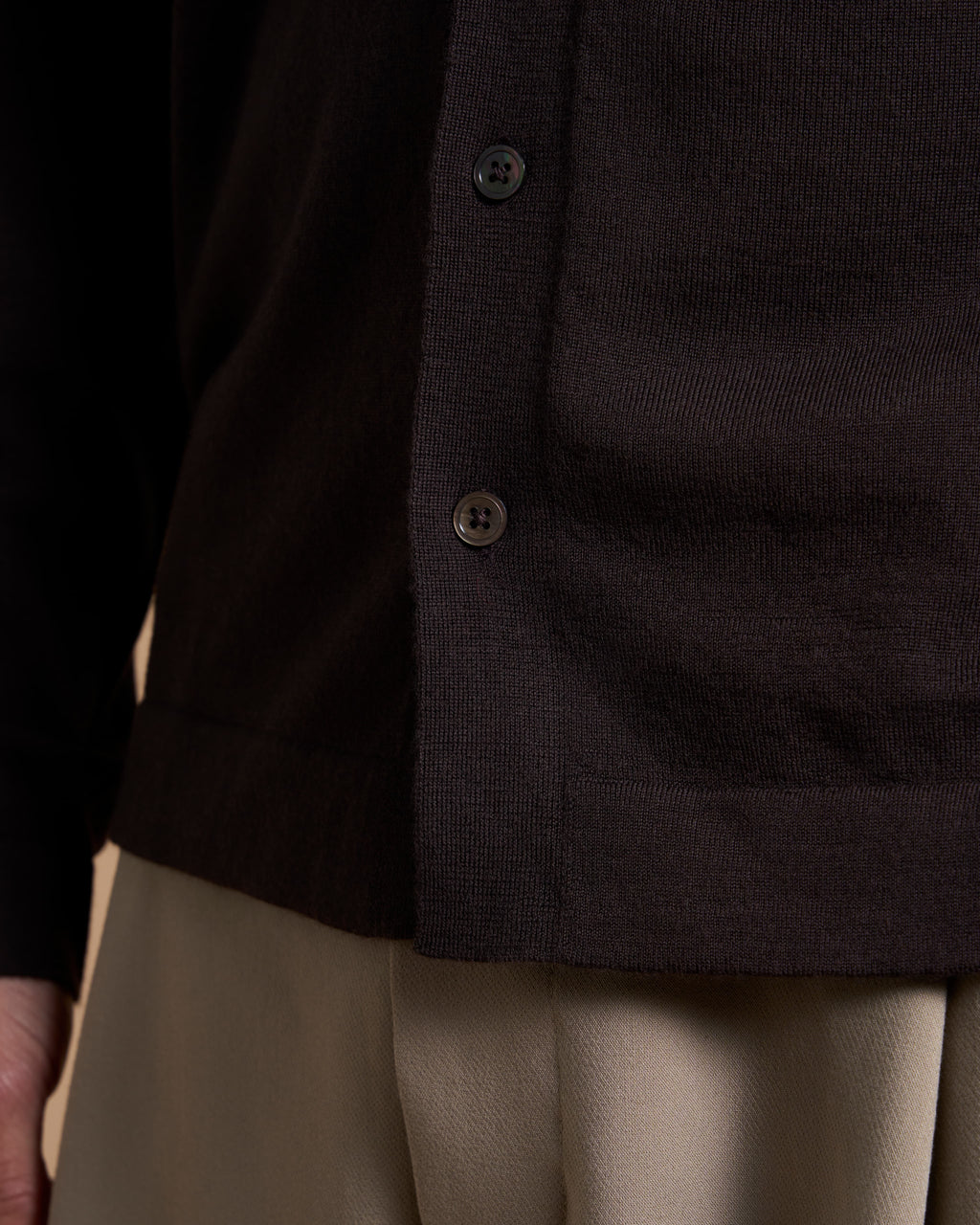 CARDIGAN SHIRT PRECIOUS BROWN