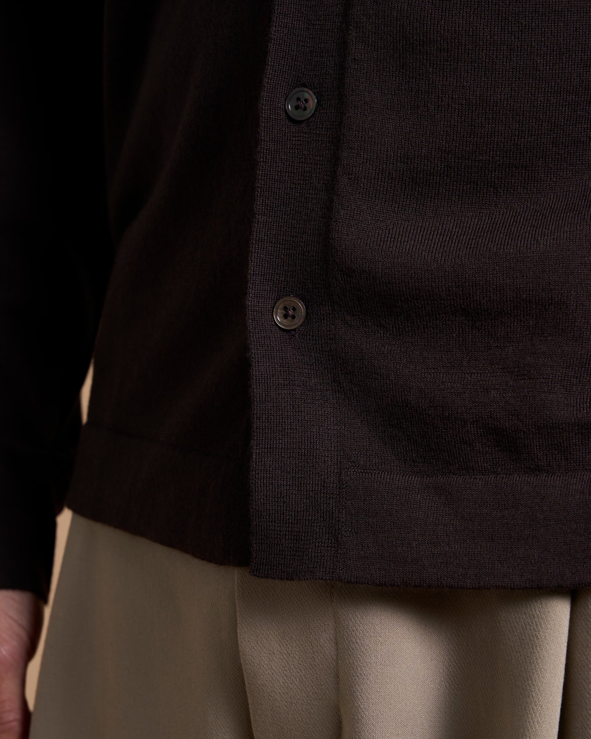 CARDIGAN SHIRT PRECIOUS BROWN