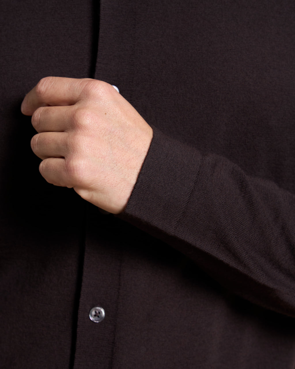 CARDIGAN SHIRT PRECIOUS BROWN