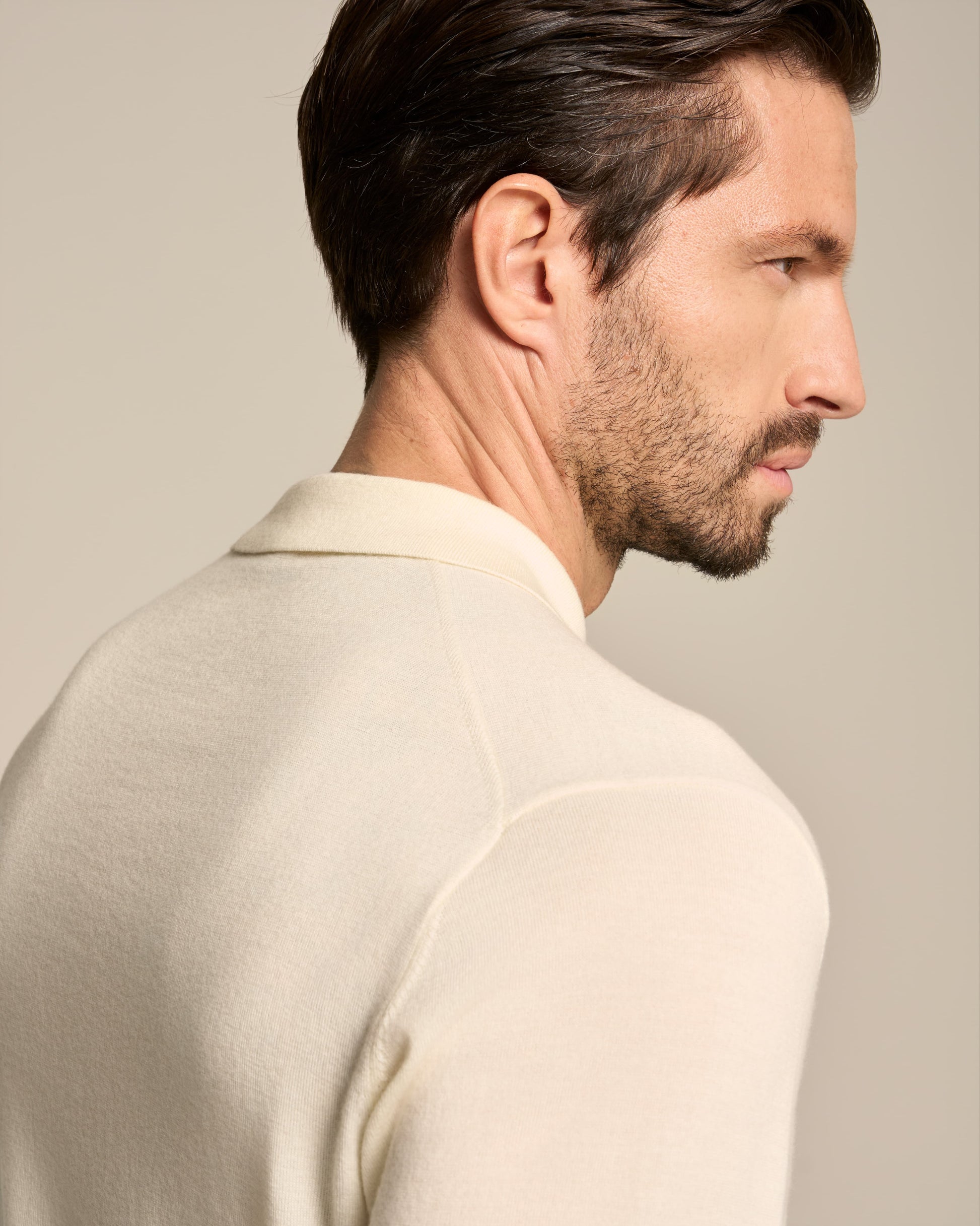 CARDIGAN SHIRT MILK WHITE