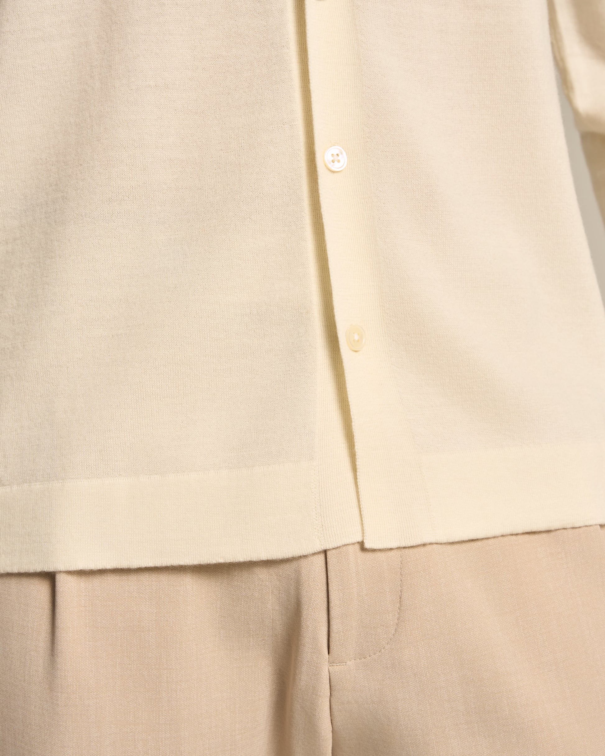 CARDIGAN SHIRT MILK WHITE