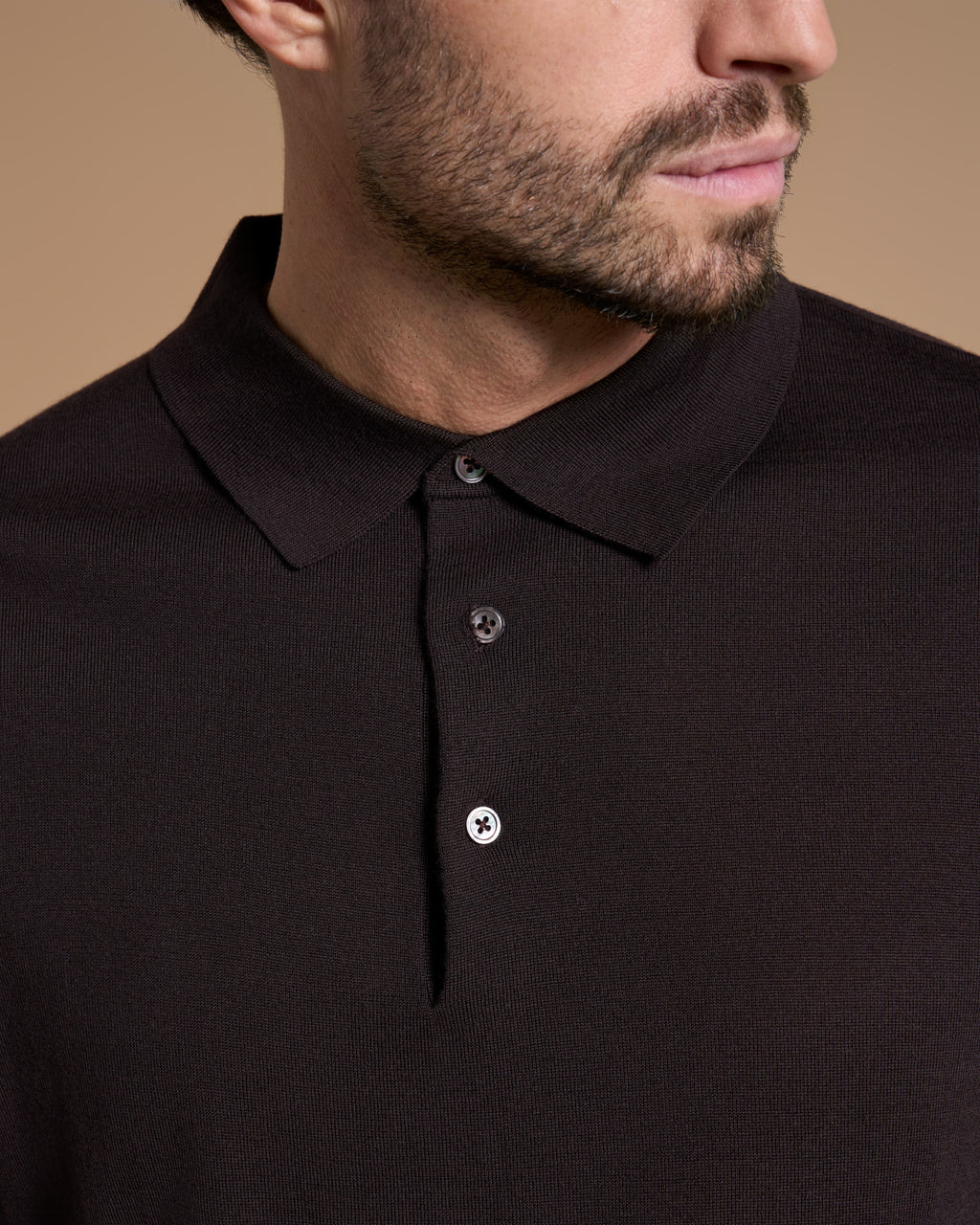 POLO BUTTON IN PRECIOUS BROWN