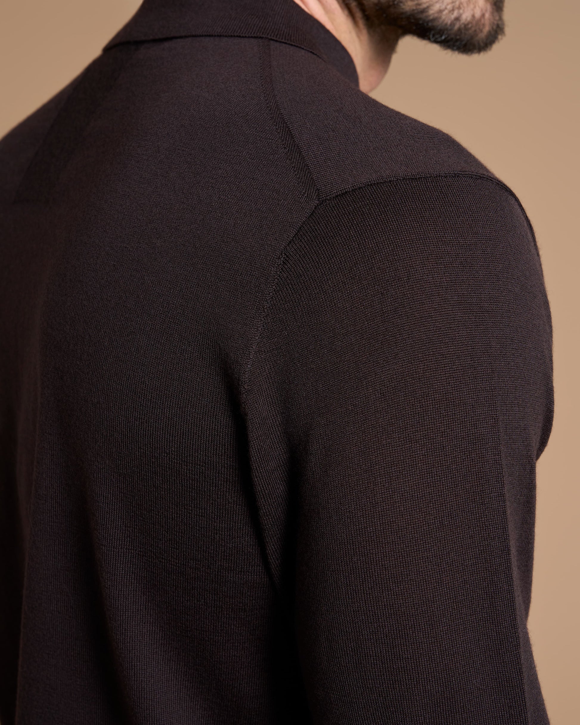 POLO BUTTON IN PRECIOUS BROWN