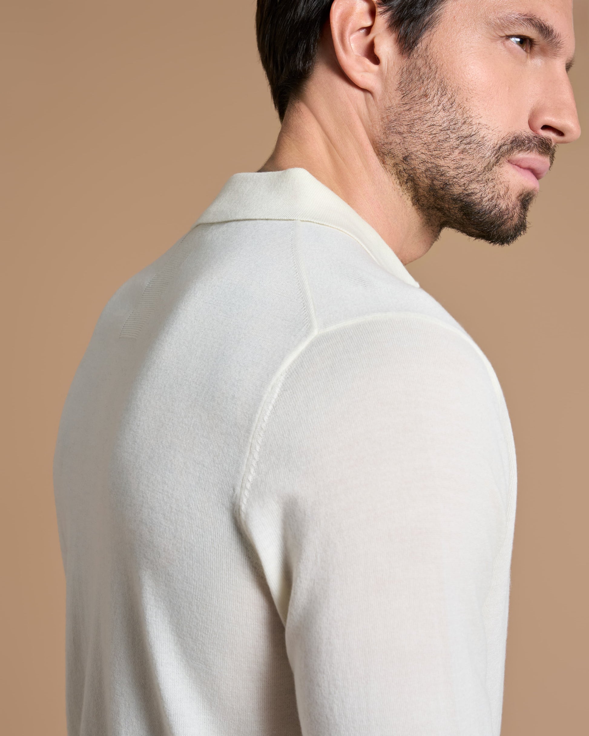 POLO BUTTON IN MILK WHITE