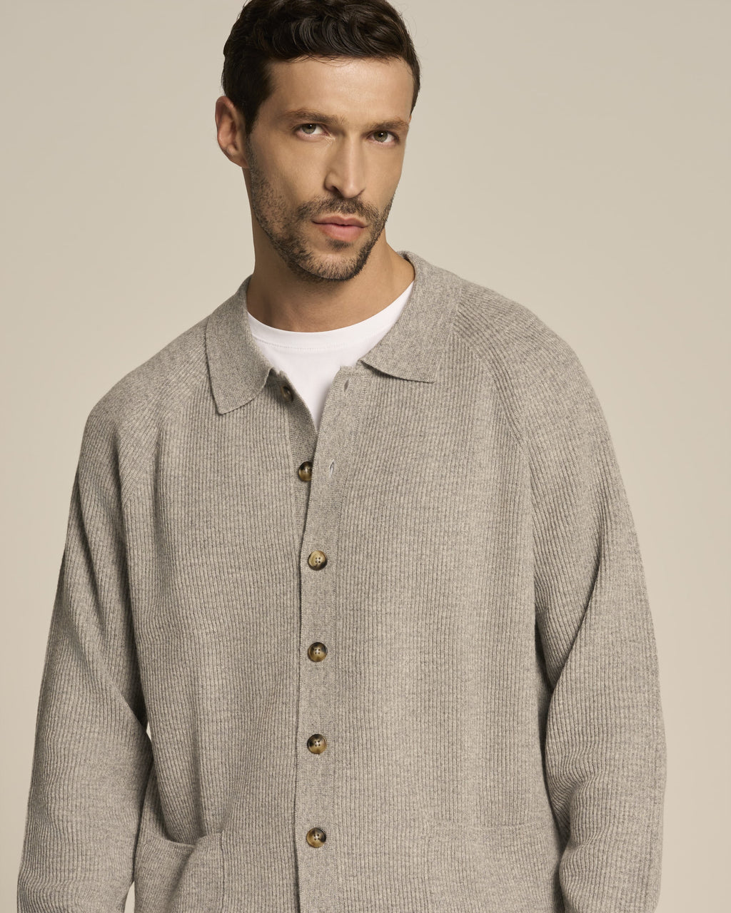 CARDIGAN BLAZER PEARL GREY