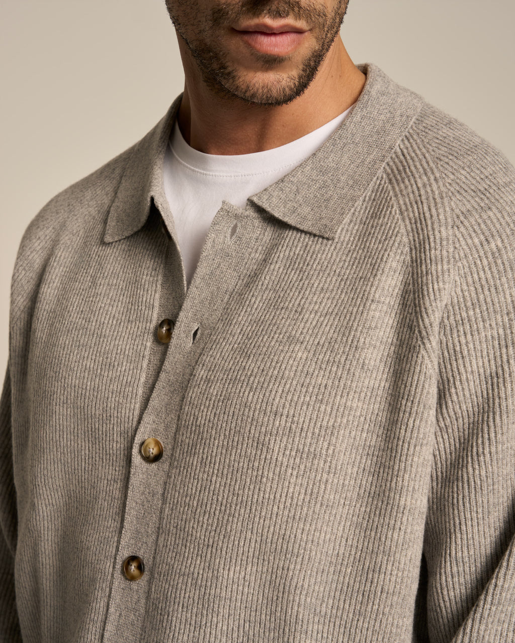 CARDIGAN BLAZER PEARL GREY