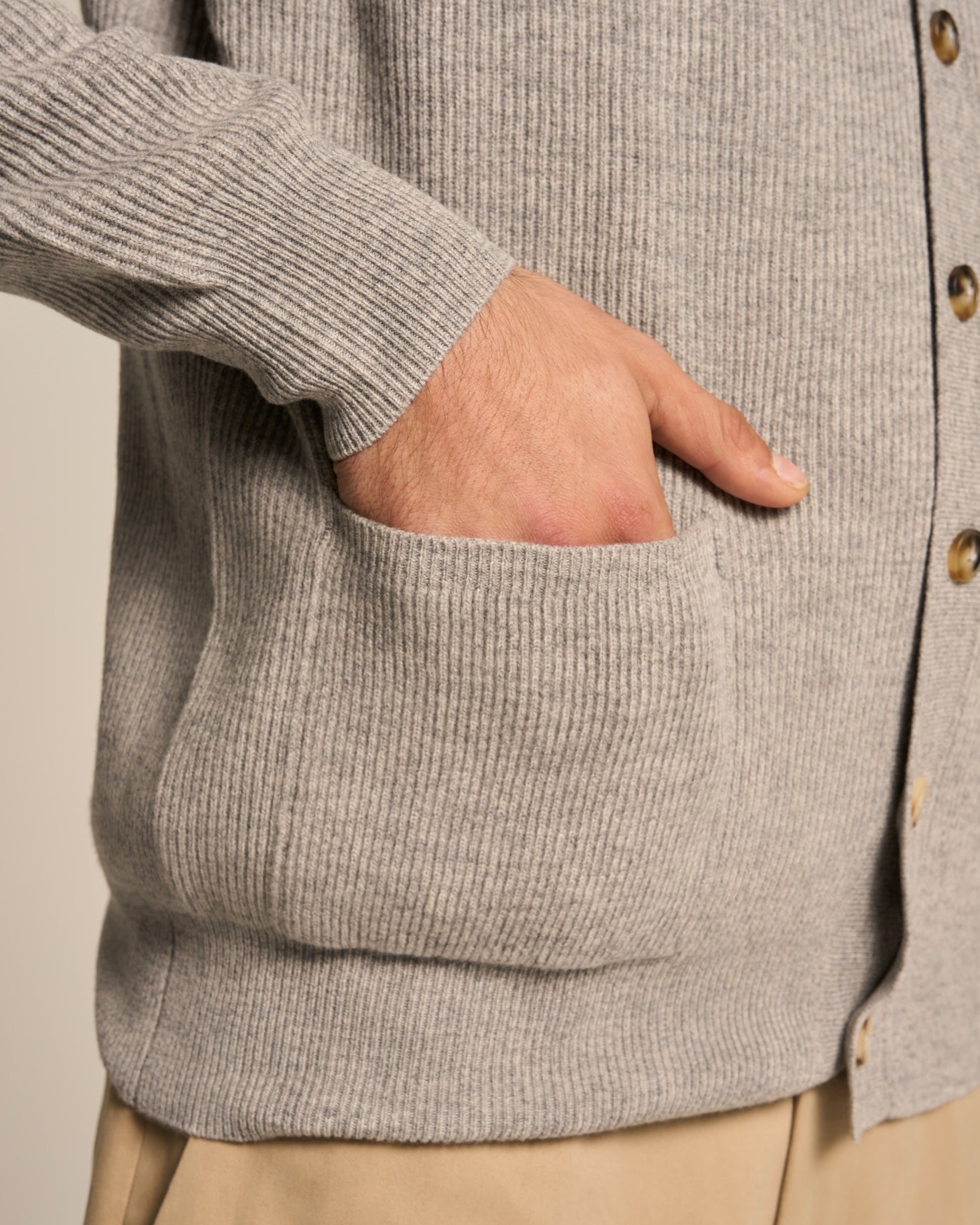 CARDIGAN BLAZER PEARL GREY