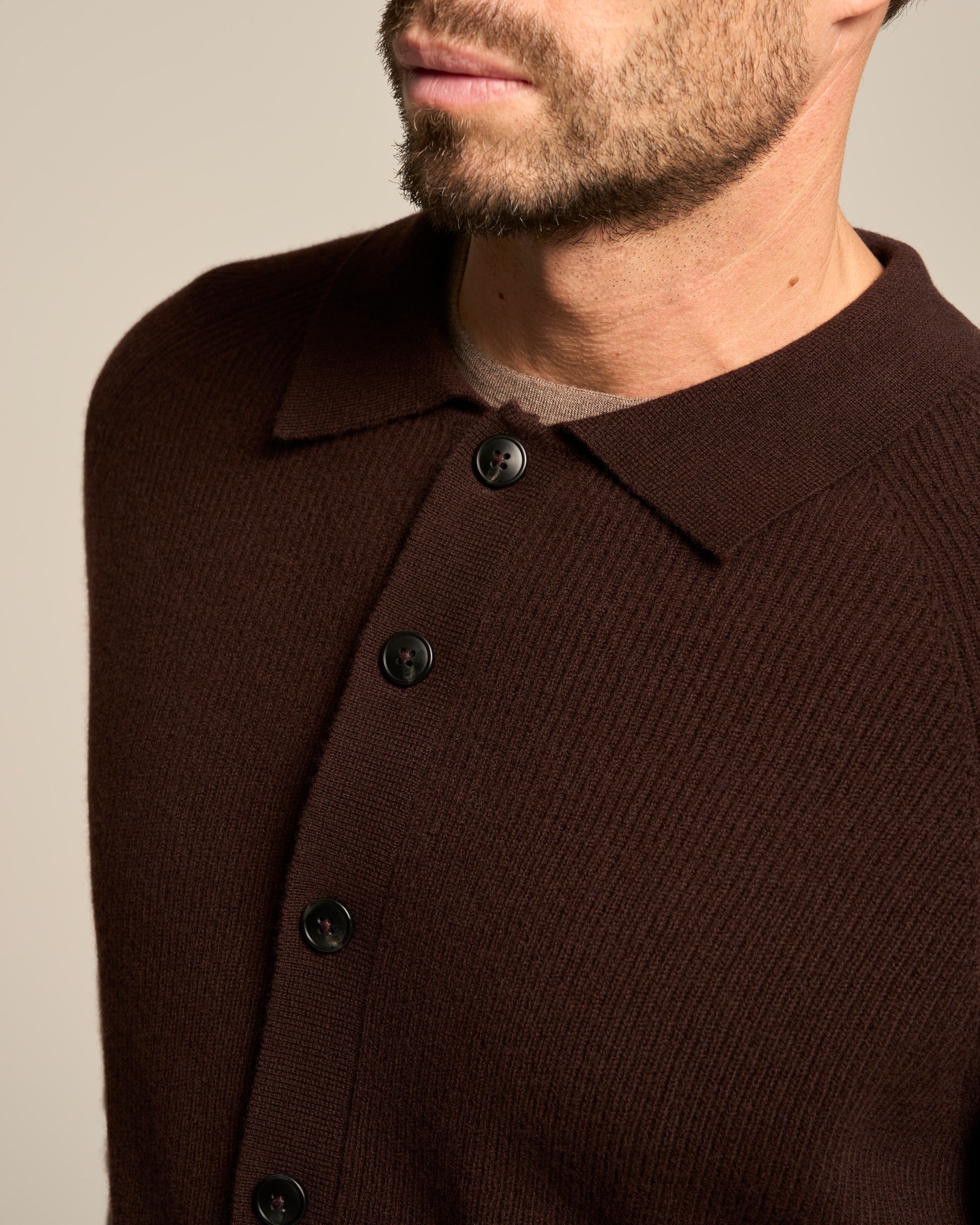 CARDIGAN BLAZER CHOCOLATE BROWN