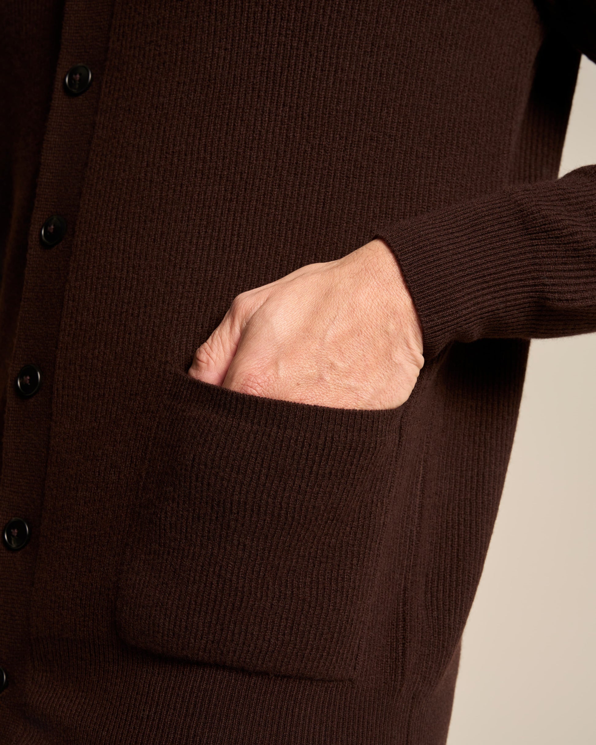 CARDIGAN BLAZER CHOCOLATE BROWN