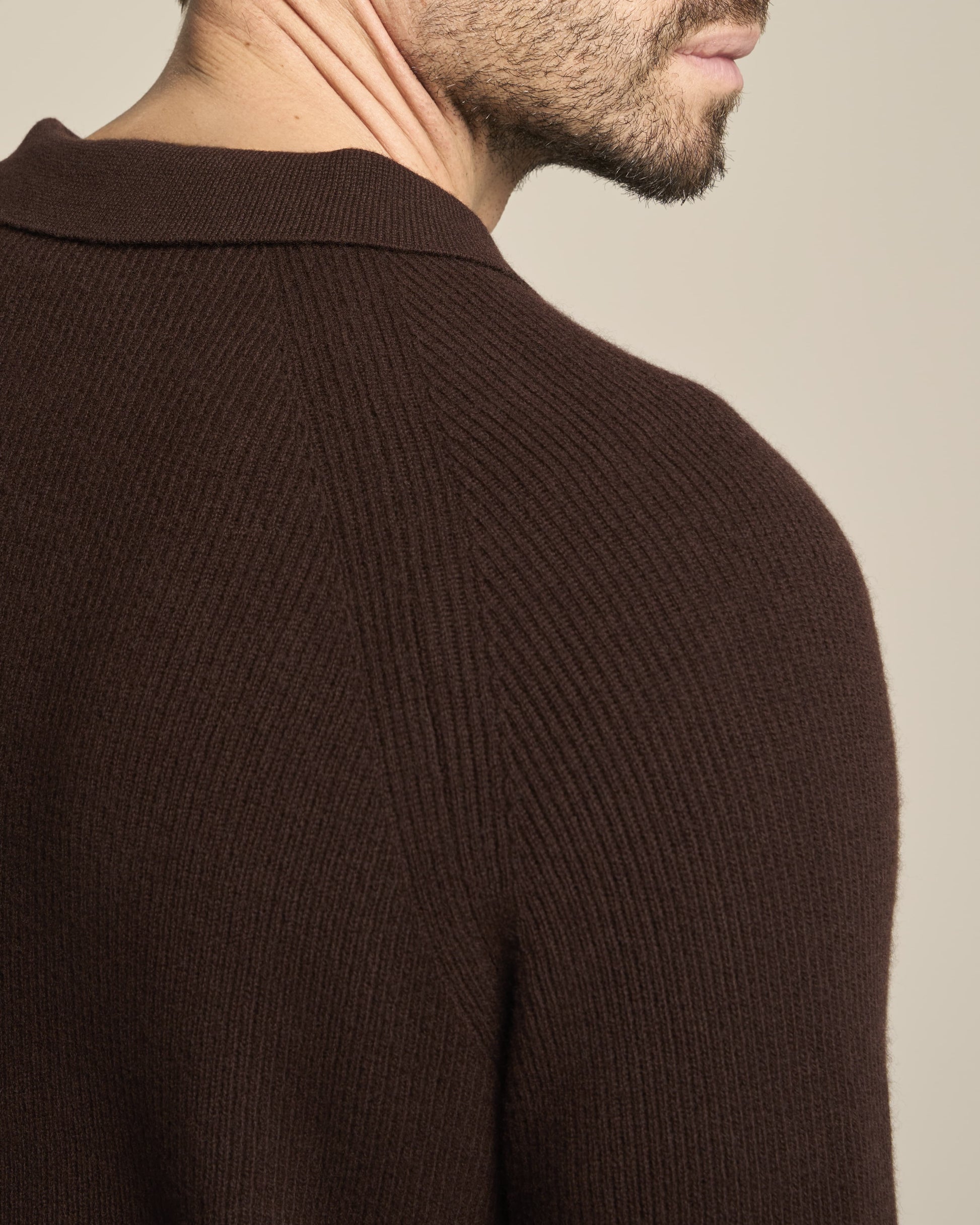 CARDIGAN BLAZER CHOCOLATE BROWN