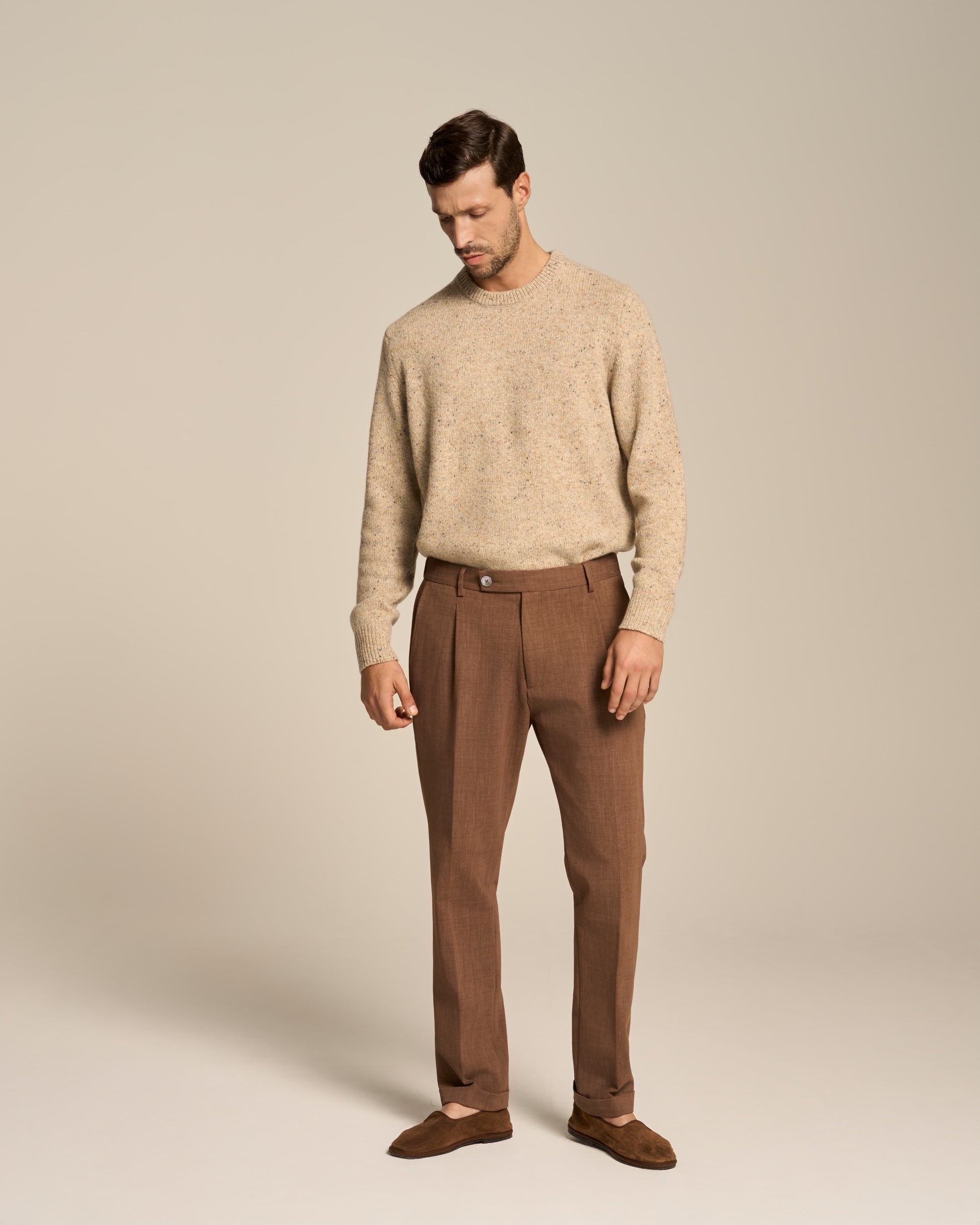 PULLOVER CIRCLE NECK PRECIOUS NATURAL