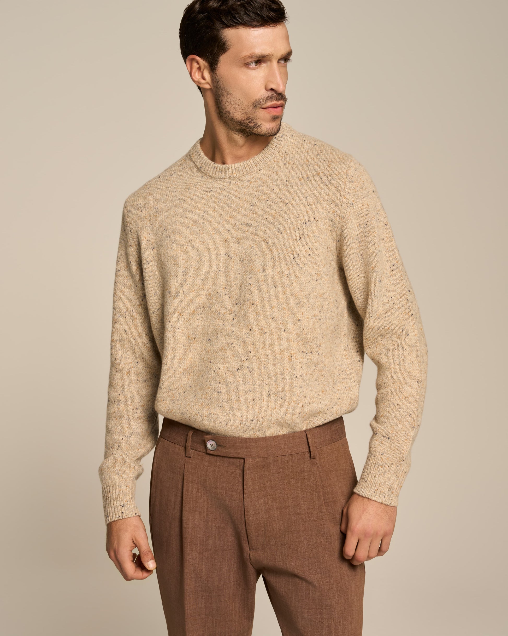 PULLOVER CIRCLE NECK PRECIOUS NATURAL