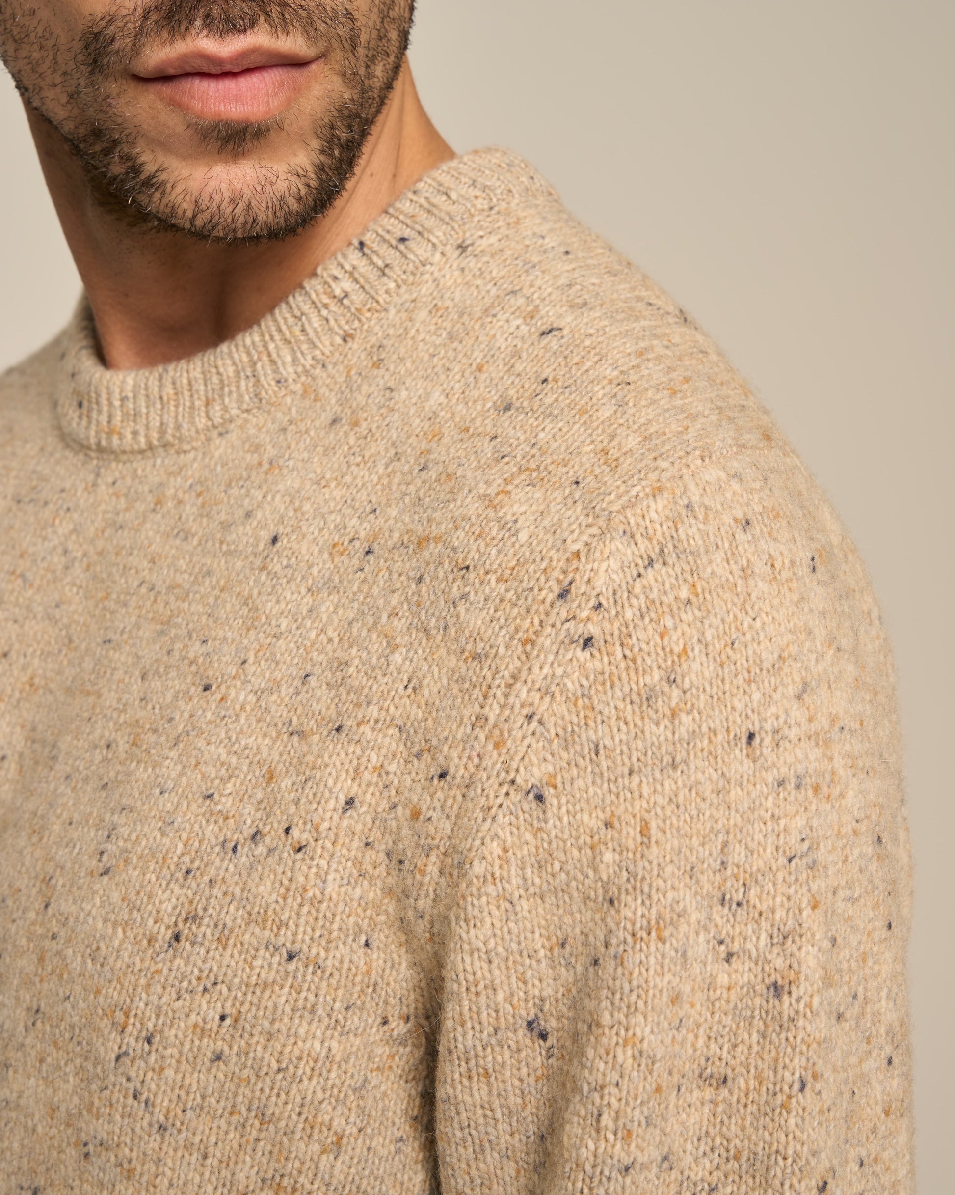 PULLOVER CIRCLE NECK PRECIOUS NATURAL