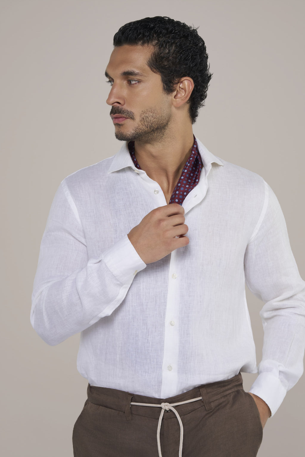 LINEN SHIRT CLASSY WHITE