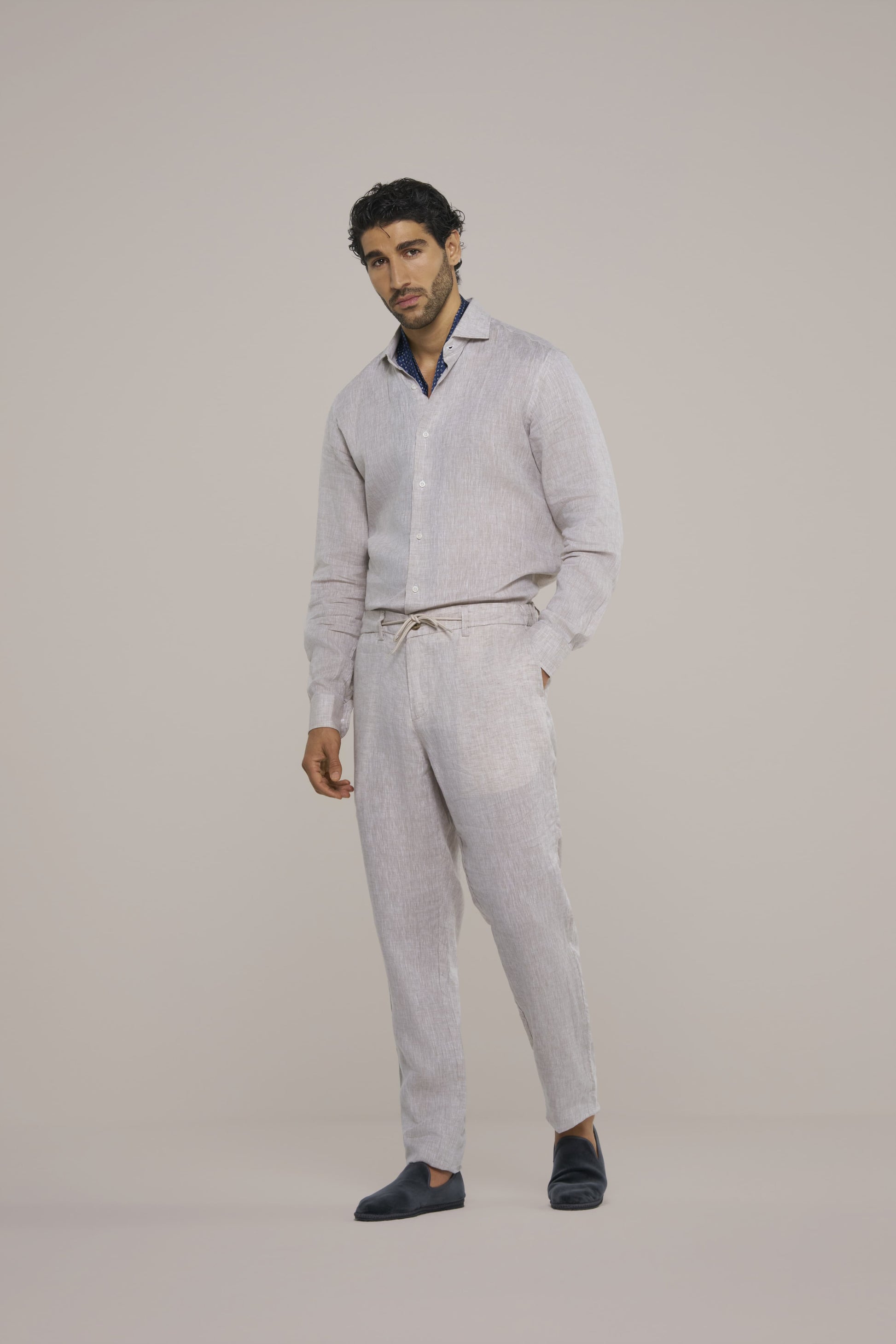LINEN SHIRT LIGHT SAND