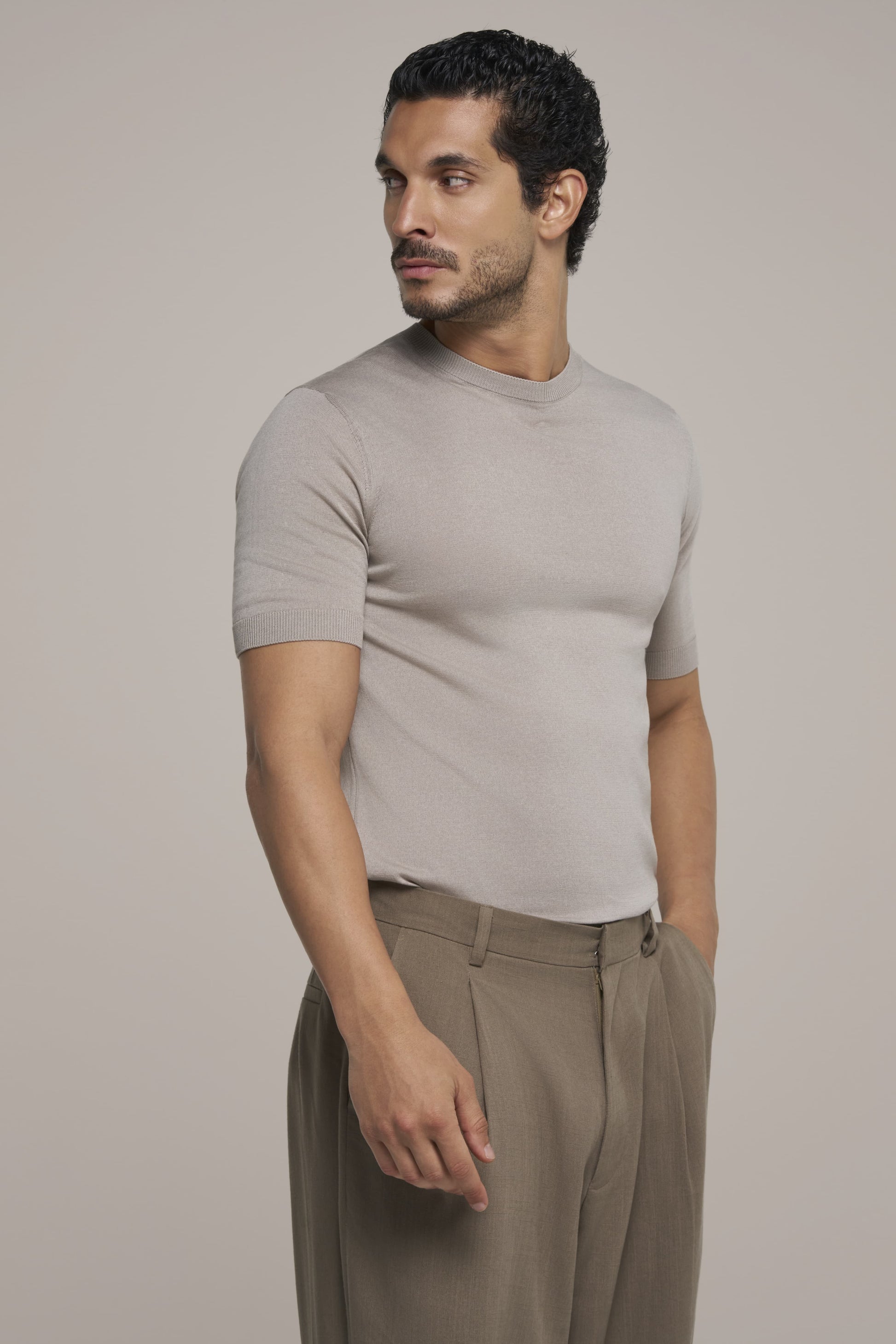 CLASSY T-SHIRT PEARL GREY