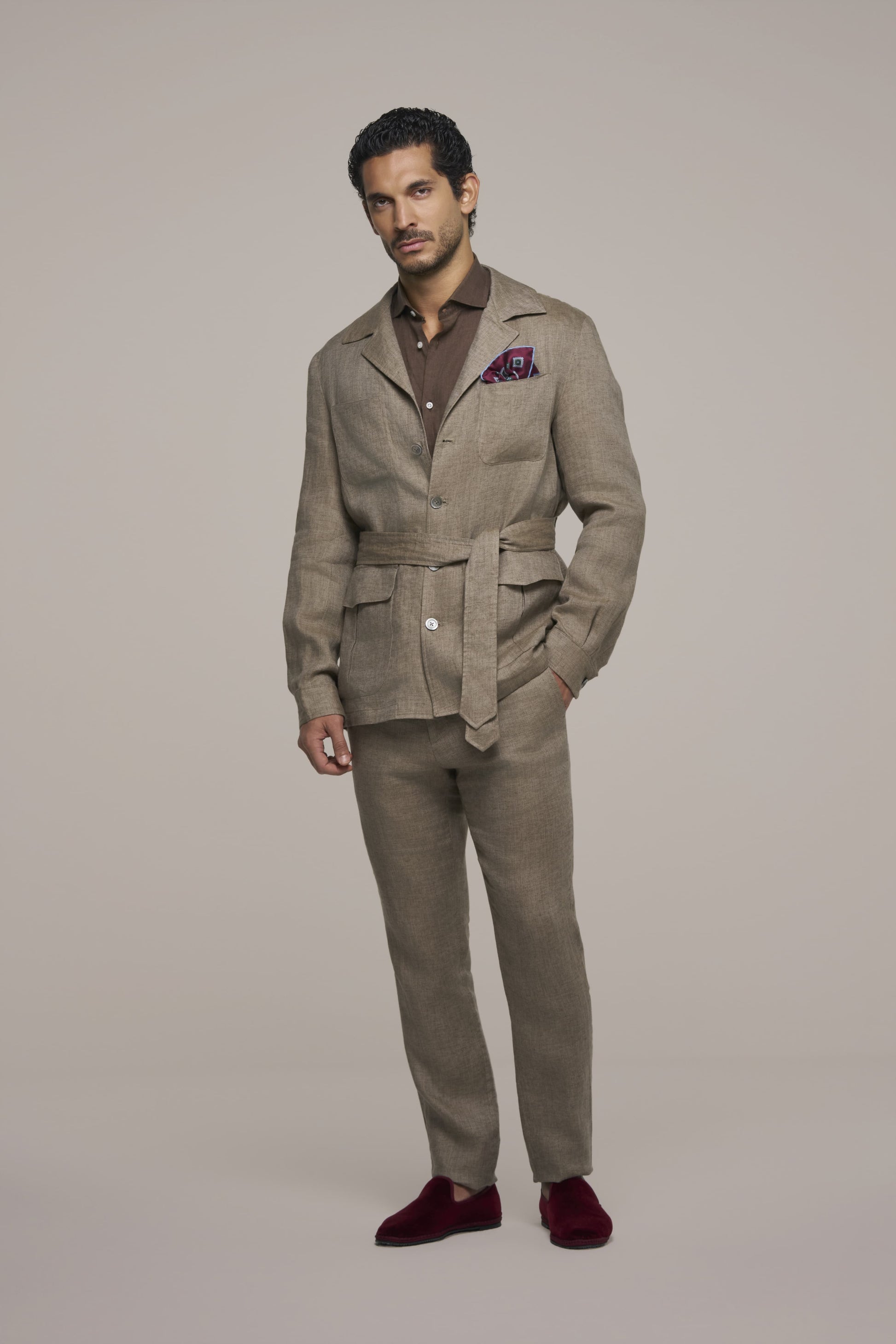 TROUSER CLASSIC LINEN SAND
