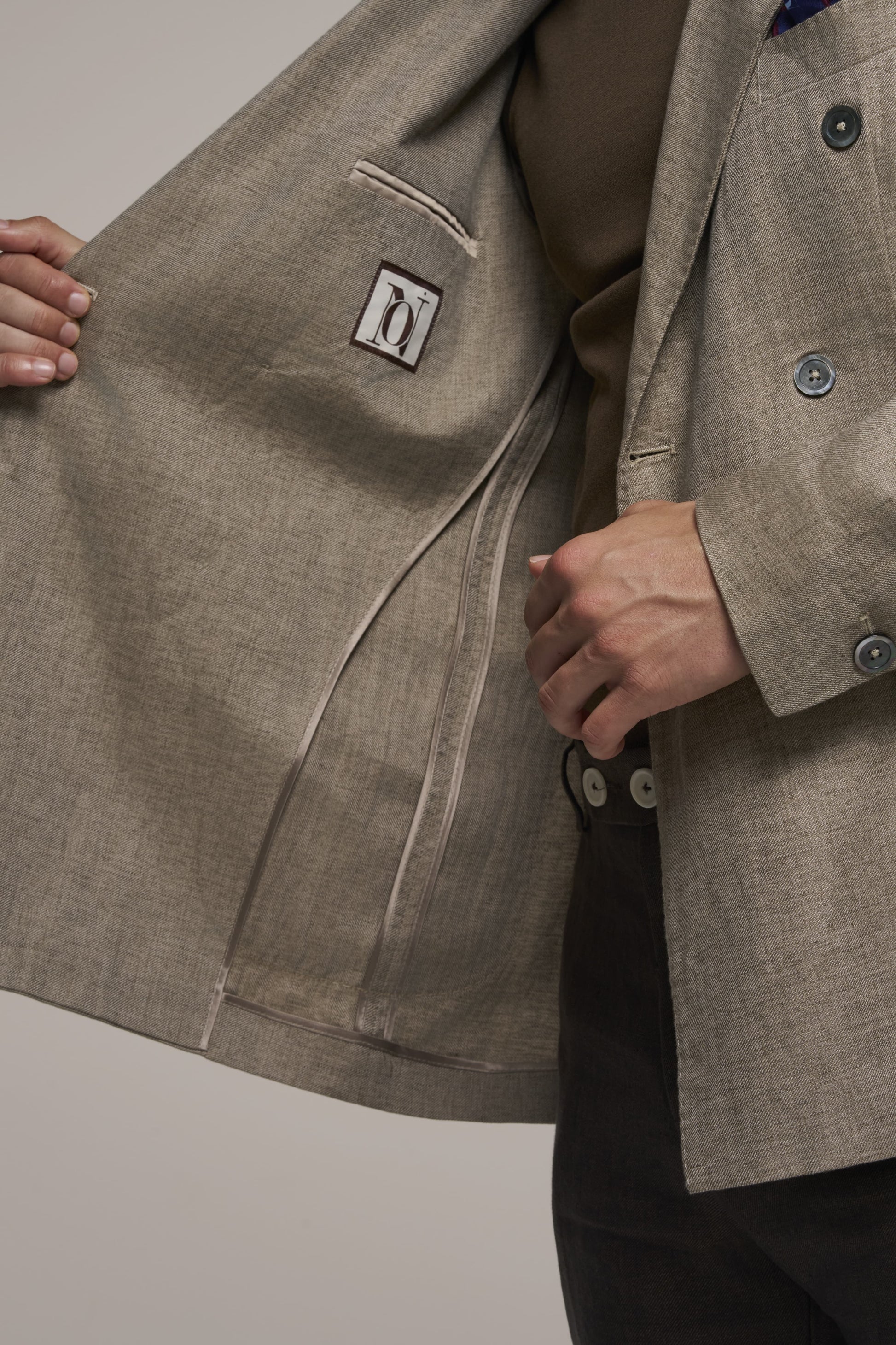 DOUBLE BREST JACKET SAND